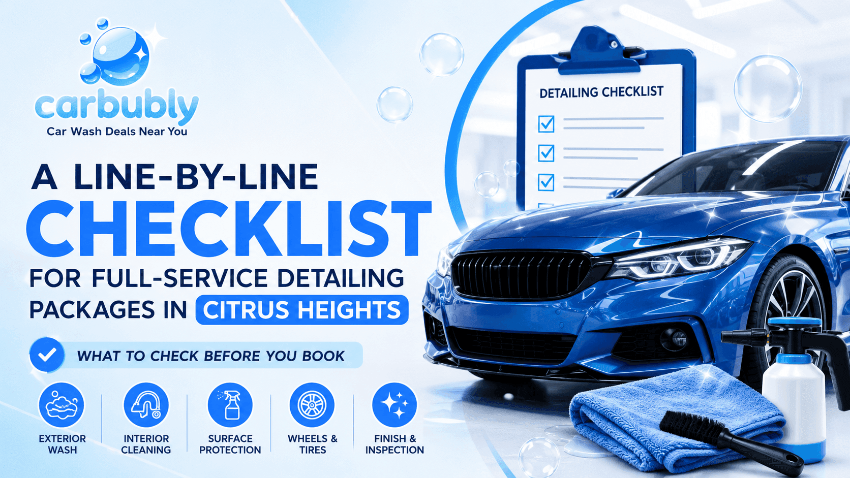 Checklist for Full-Service Detailing Packages in Citrus Heights