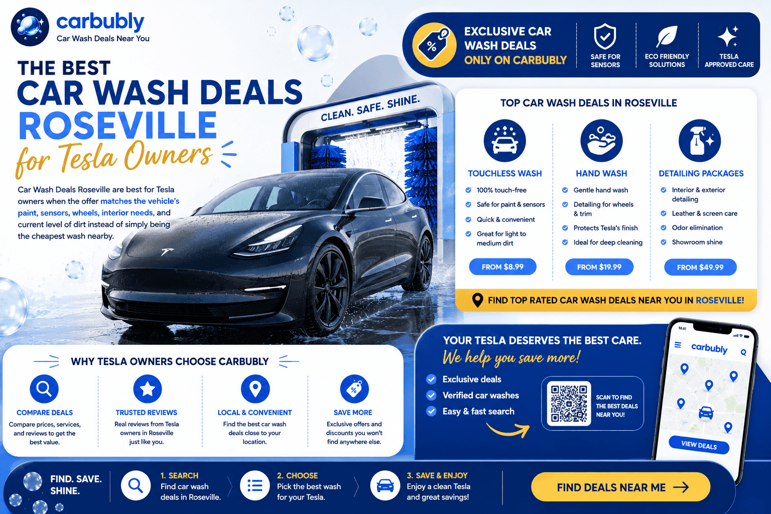 Car Wash Deals Roseville for Tesla Owners