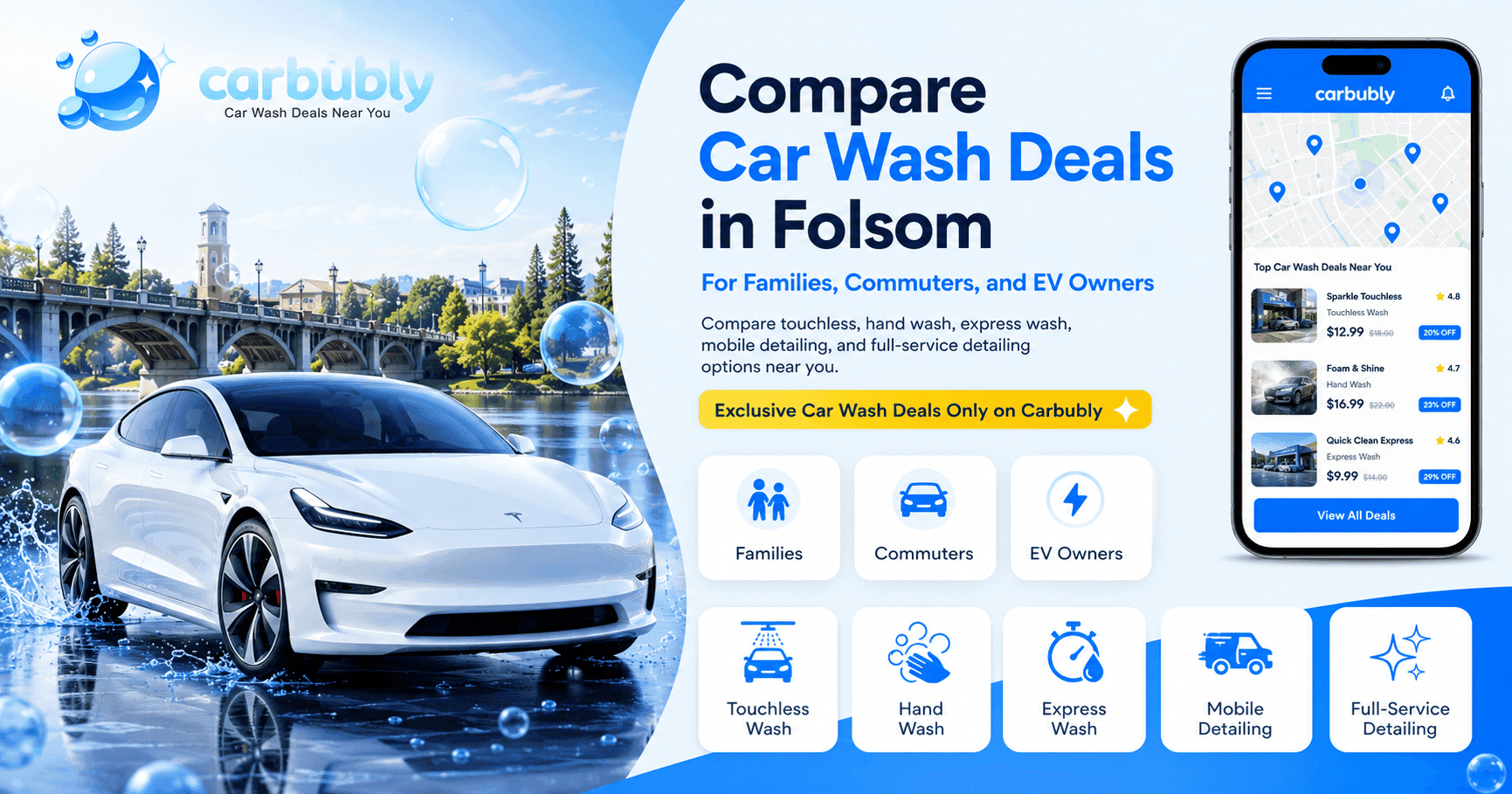 Compare Car Wash Deals in Folsom