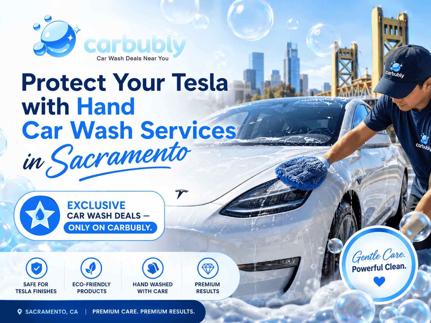 Protect Your Tesla with Hand Car Wash Services in Sacramento
