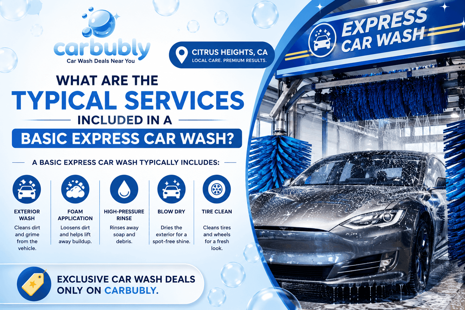 Basic Express Car Wash Services Explained | Carbubly