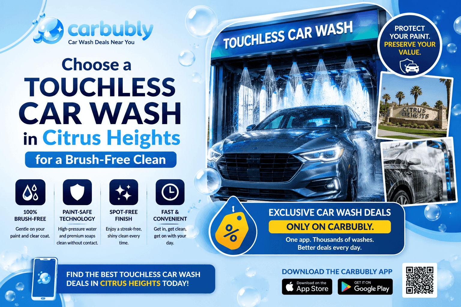 Touchless Car Wash in Citrus Heights for a Brush-Free Clean