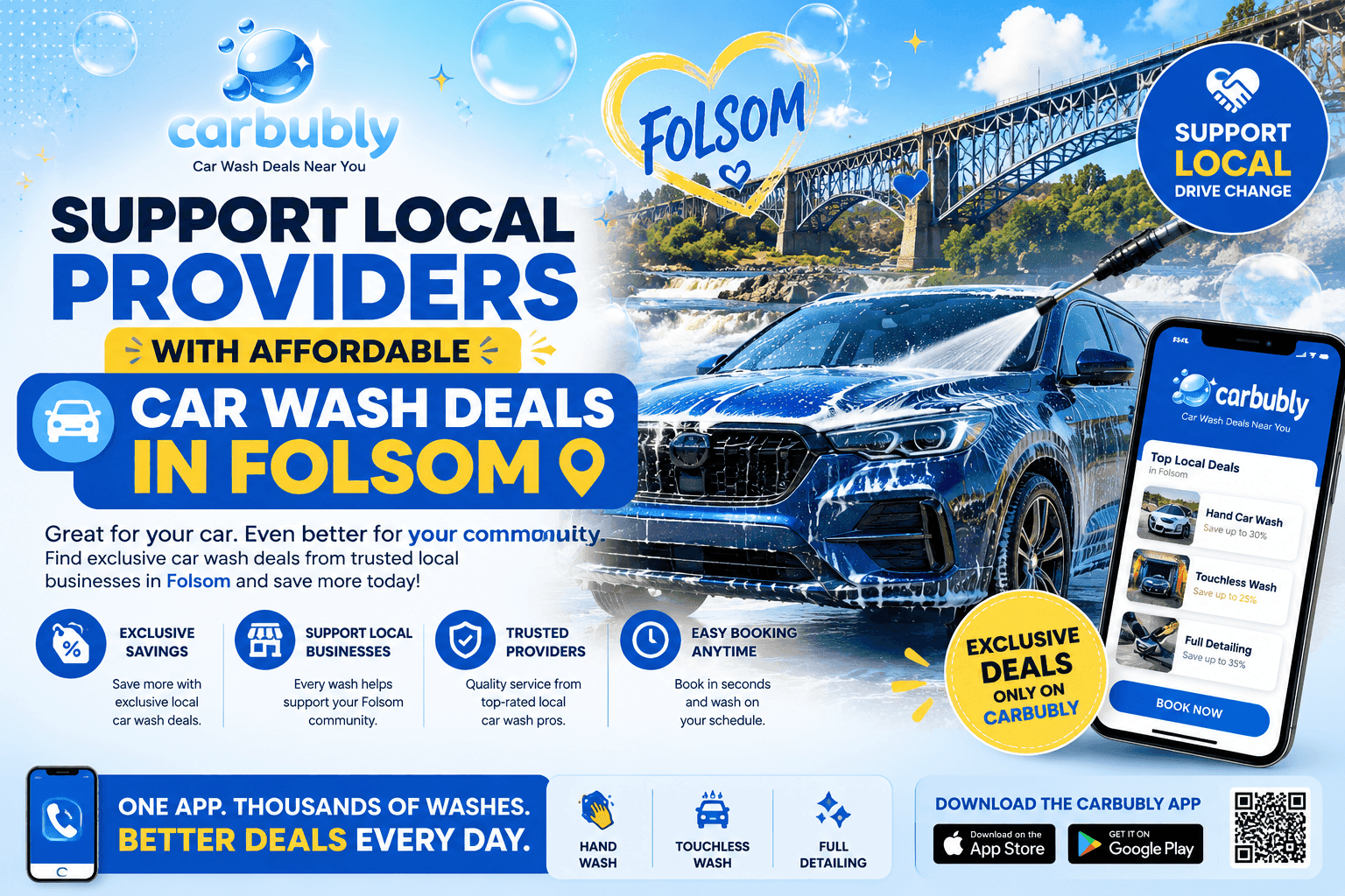 Affordable Car Wash Deals in Folsom | Carbubly