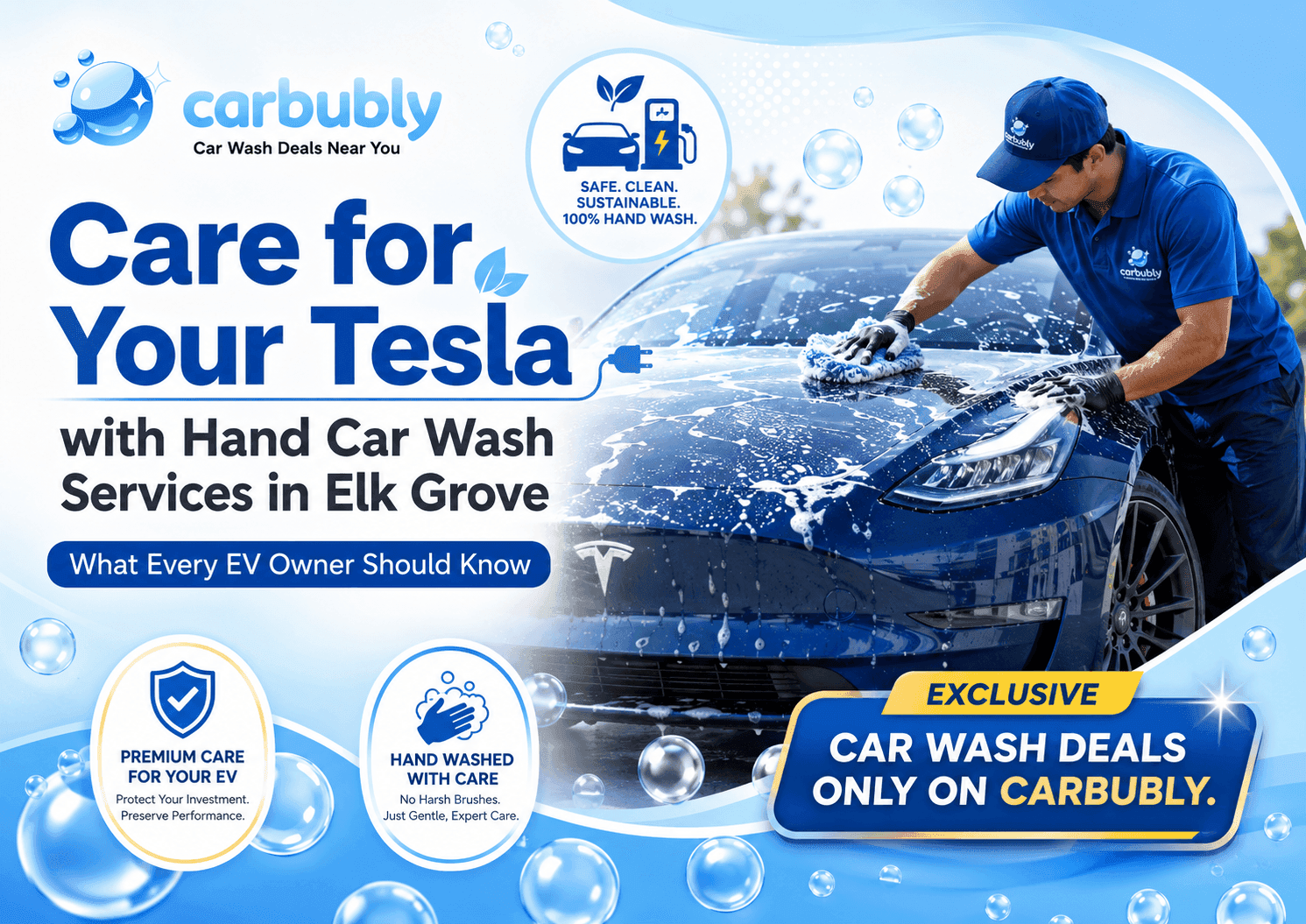 Care for Your Tesla with Hand Car Wash Services in Elk Grove