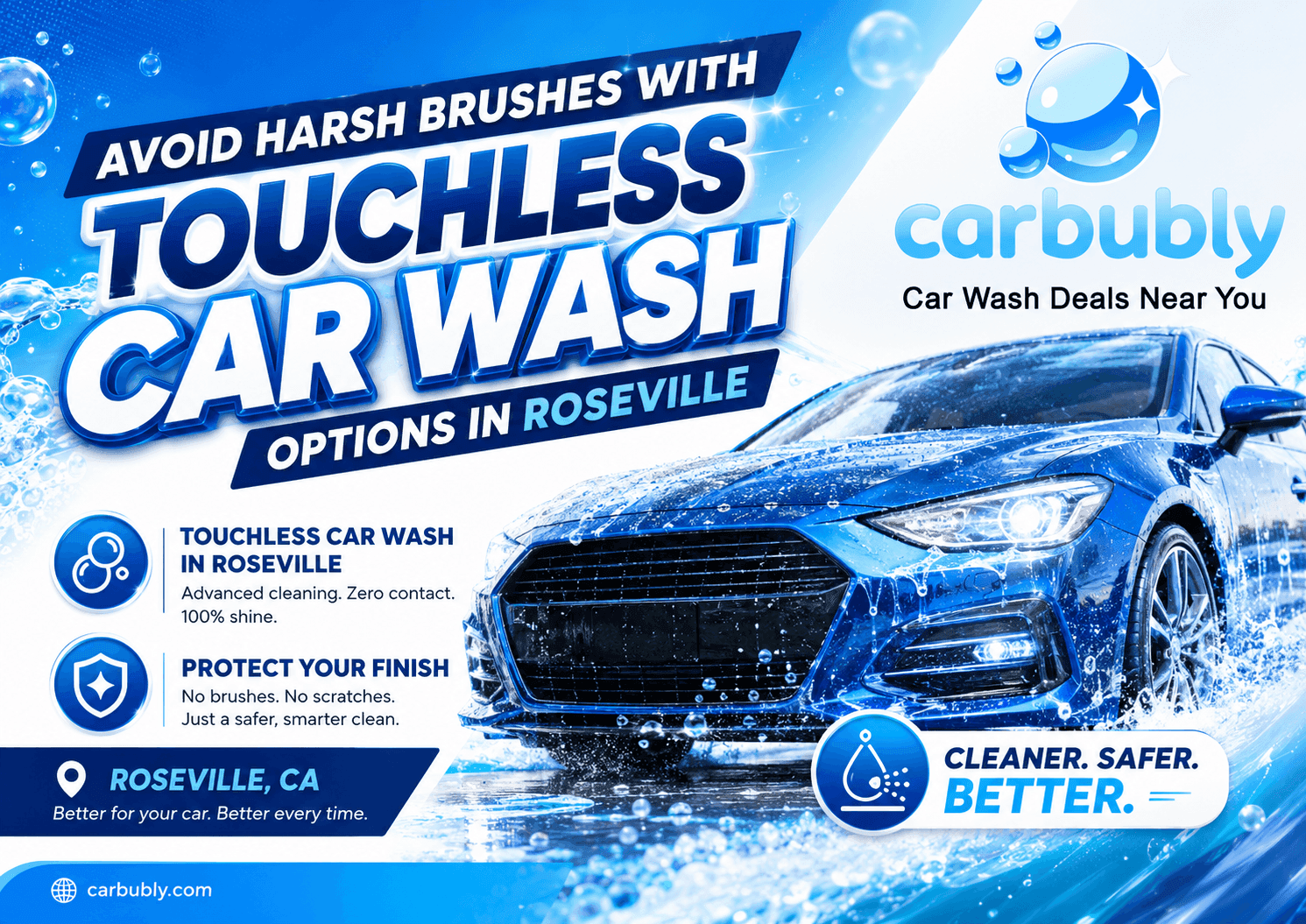 Avoid Harsh Brushes with Touchless Car Wash in Roseville