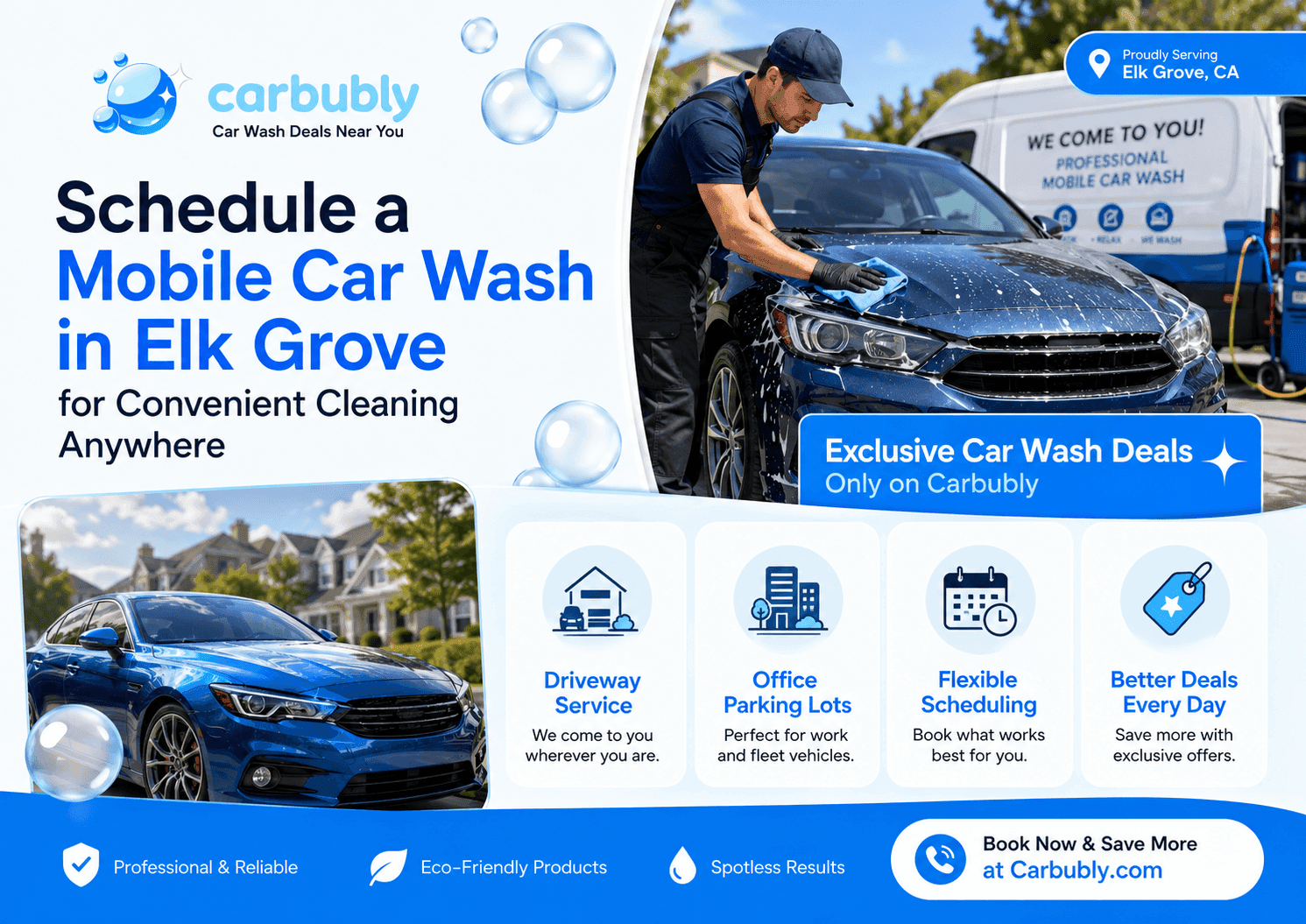 Mobile Car Wash in Elk Grove | Carbubly