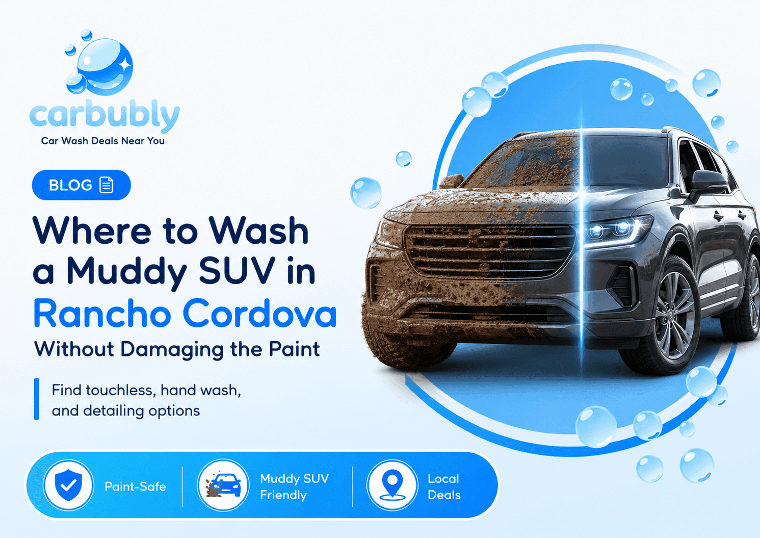 Where to Wash a Muddy SUV in Rancho Cordova