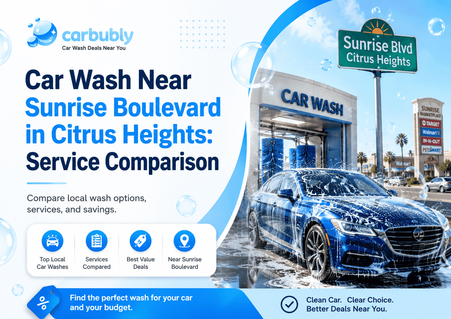 Car Wash Near Sunrise Boulevard in Citrus Heights