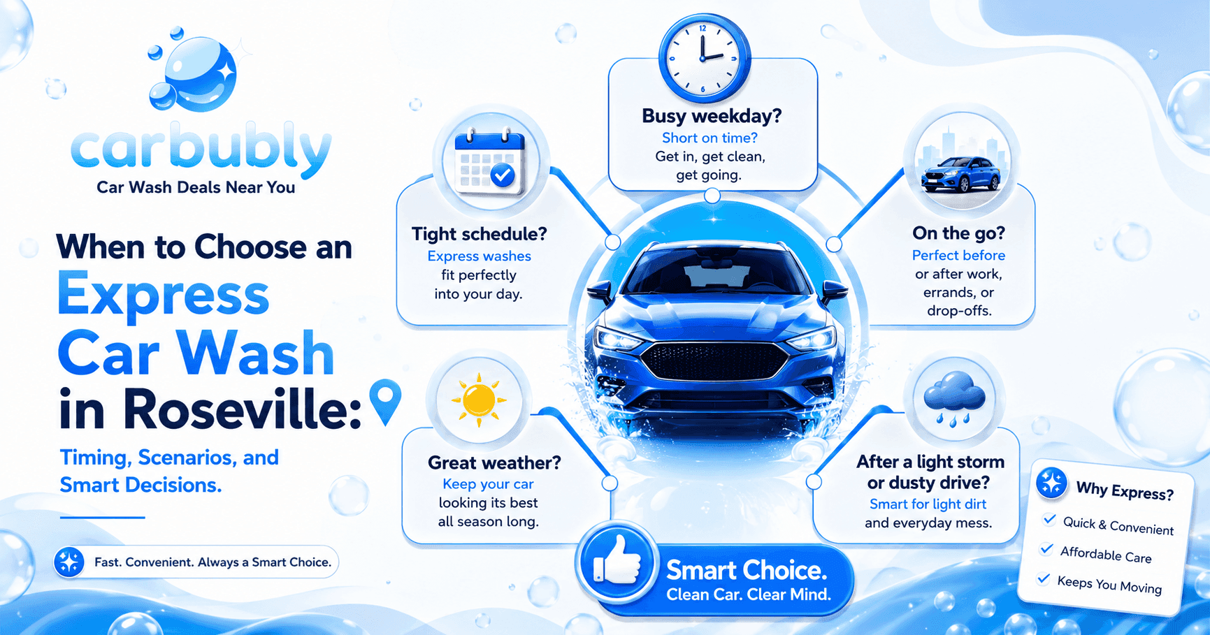 When to Choose an Express Car Wash in Roseville