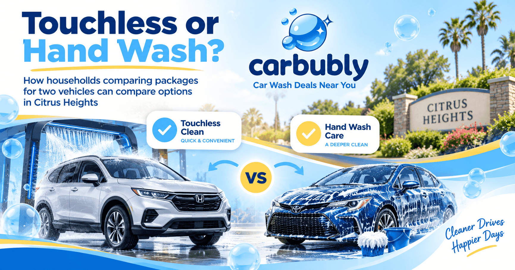Touchless or Hand Wash? Citrus Heights Guide