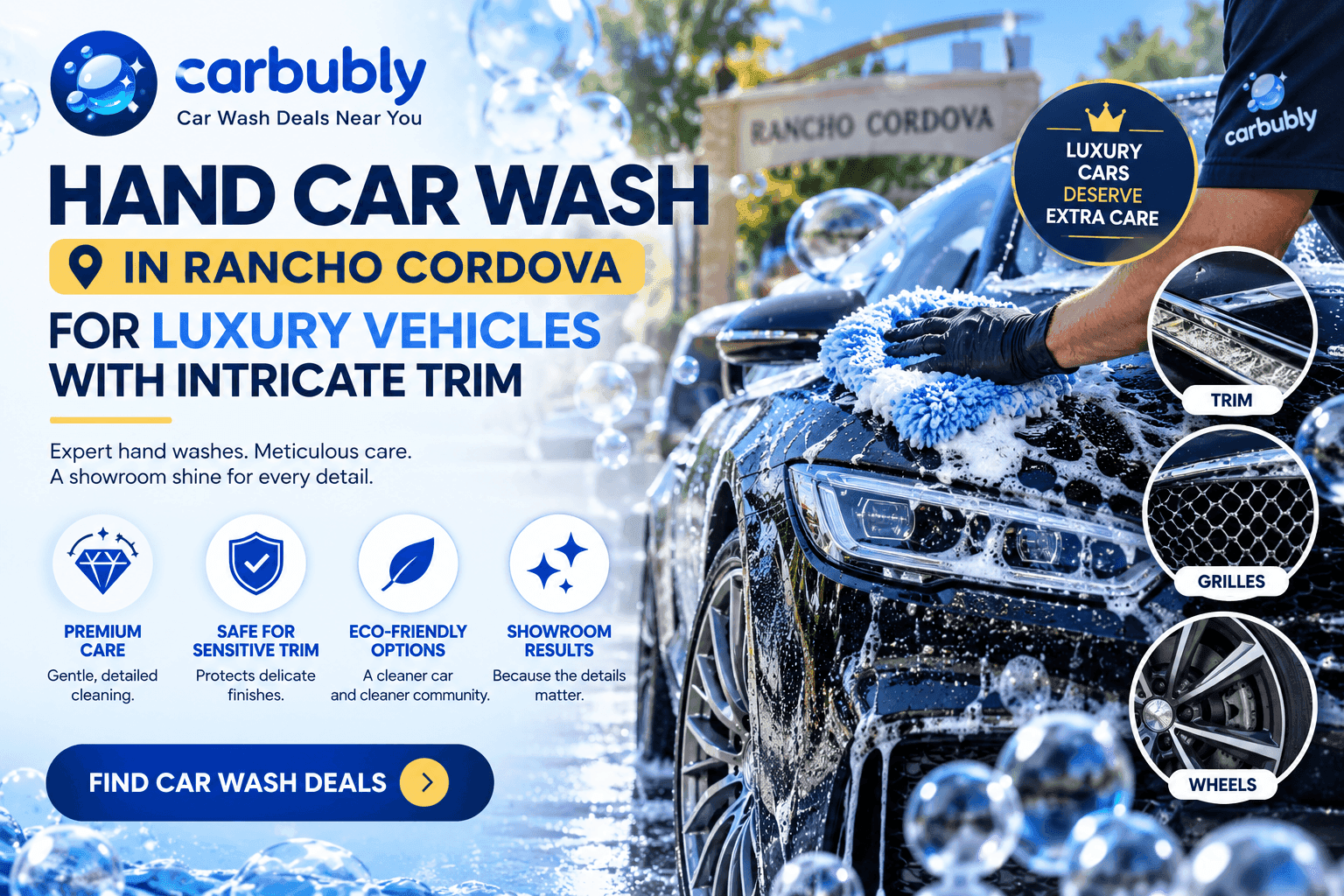 Hand Car Wash Rancho Cordova for Luxury Cars