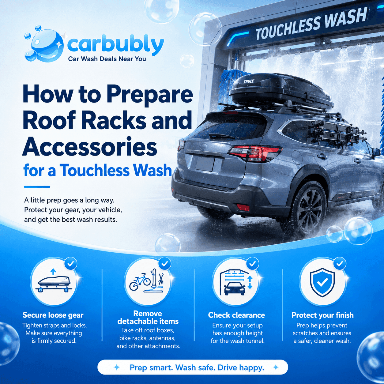 How to Prepare Roof Racks and Accessories for a Touchless Wash