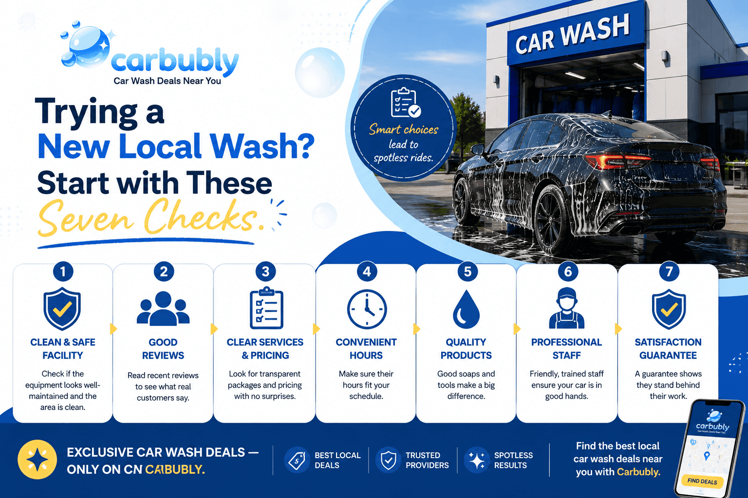 7 Checks Before Trying a New Local Car Wash