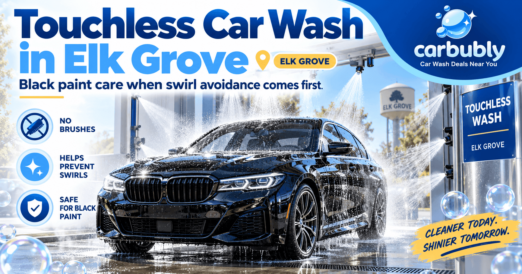 Touchless Car Wash Elk Grove for Black Paint