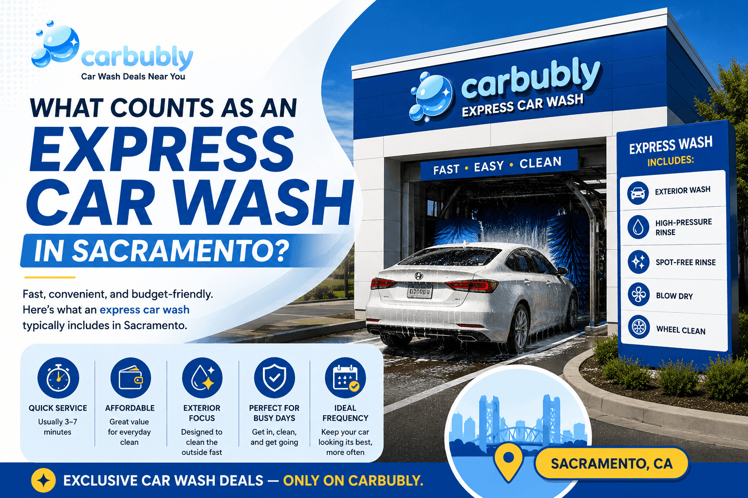 What Counts as an Express Car Wash in Sacramento?