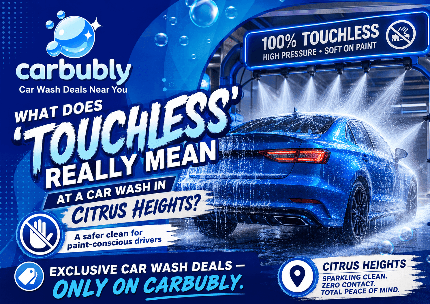 What Does 'Touchless' Mean at a Car Wash in Citrus Heights