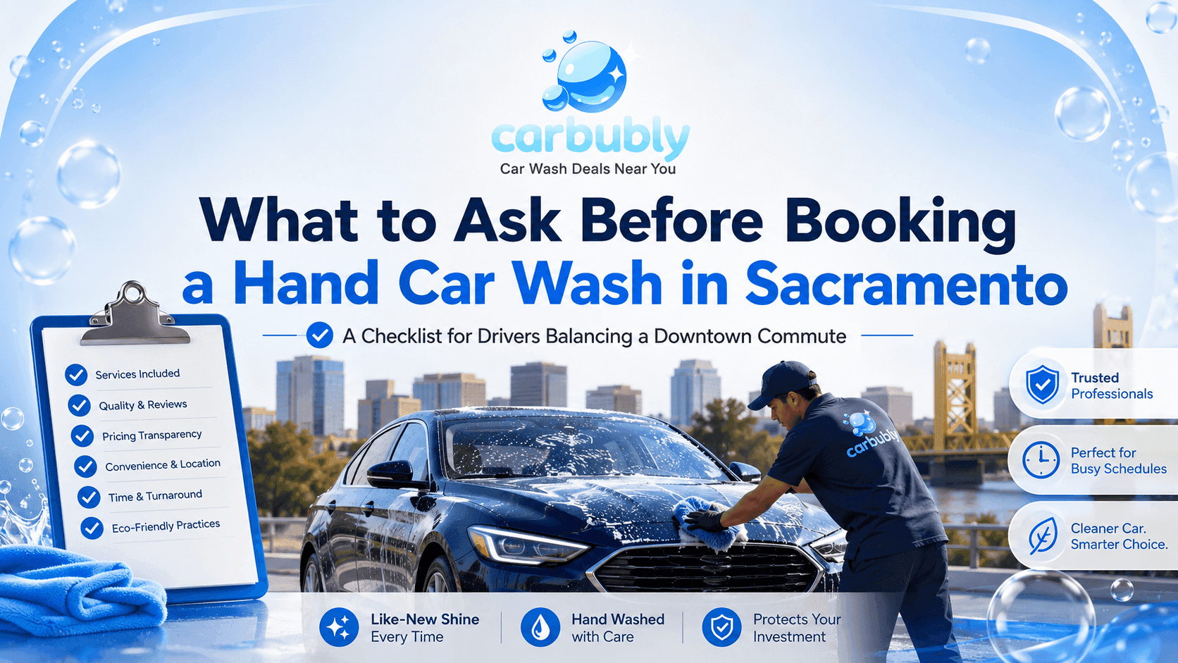 What to Ask Before Booking a Hand Car Wash in Sacramento