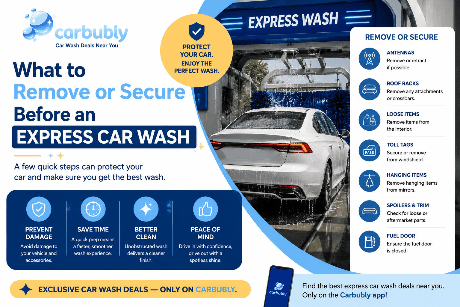 What to Remove or Secure Before an Express Car Wash