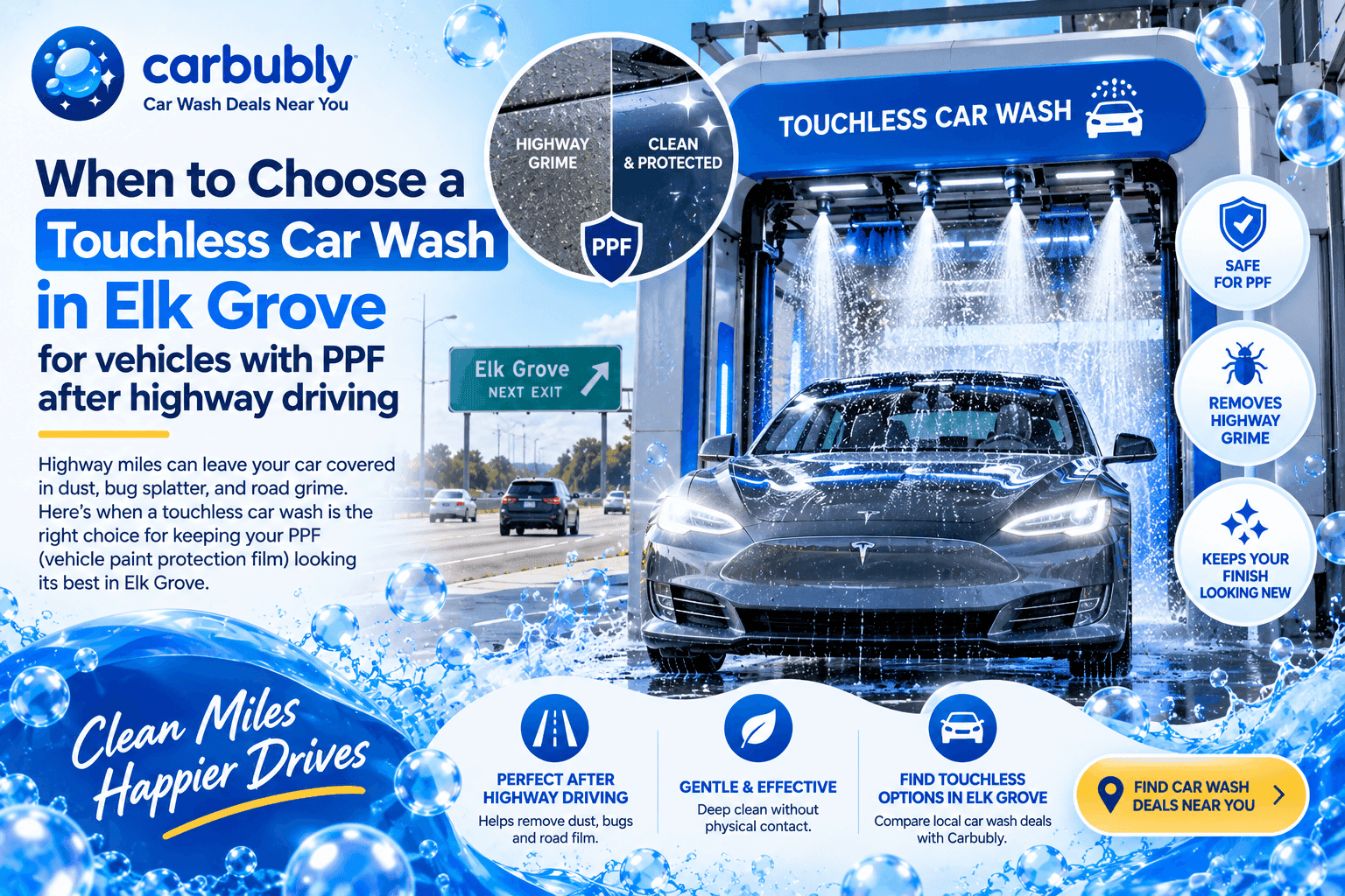 Touchless Car Wash Elk Grove for PPF Cars