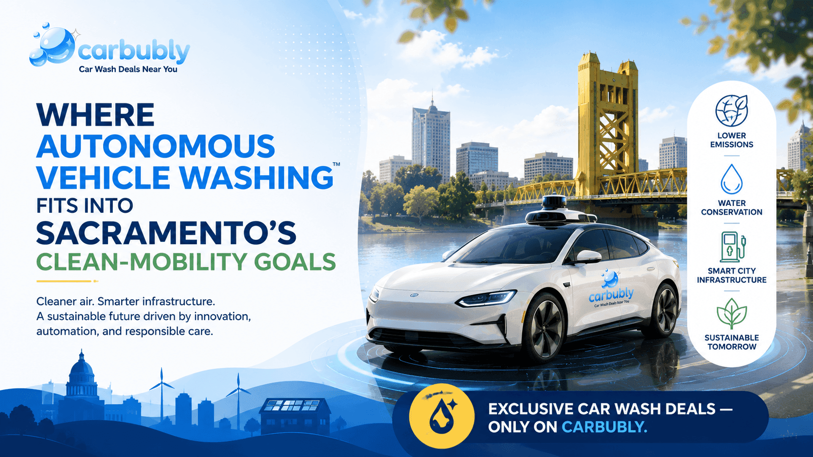 Autonomous Vehicle Washing Fits into Sacramento